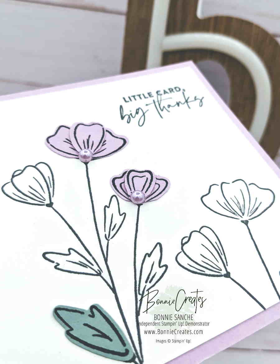 Flowers of Friendship little card Bonnie Sanche Stampin' Up! Demonstrator