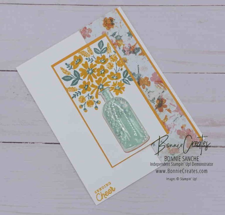 Bottled Happiness Shaker Card - Bonnie Sanche - Stampin' Up! Demonstrator
